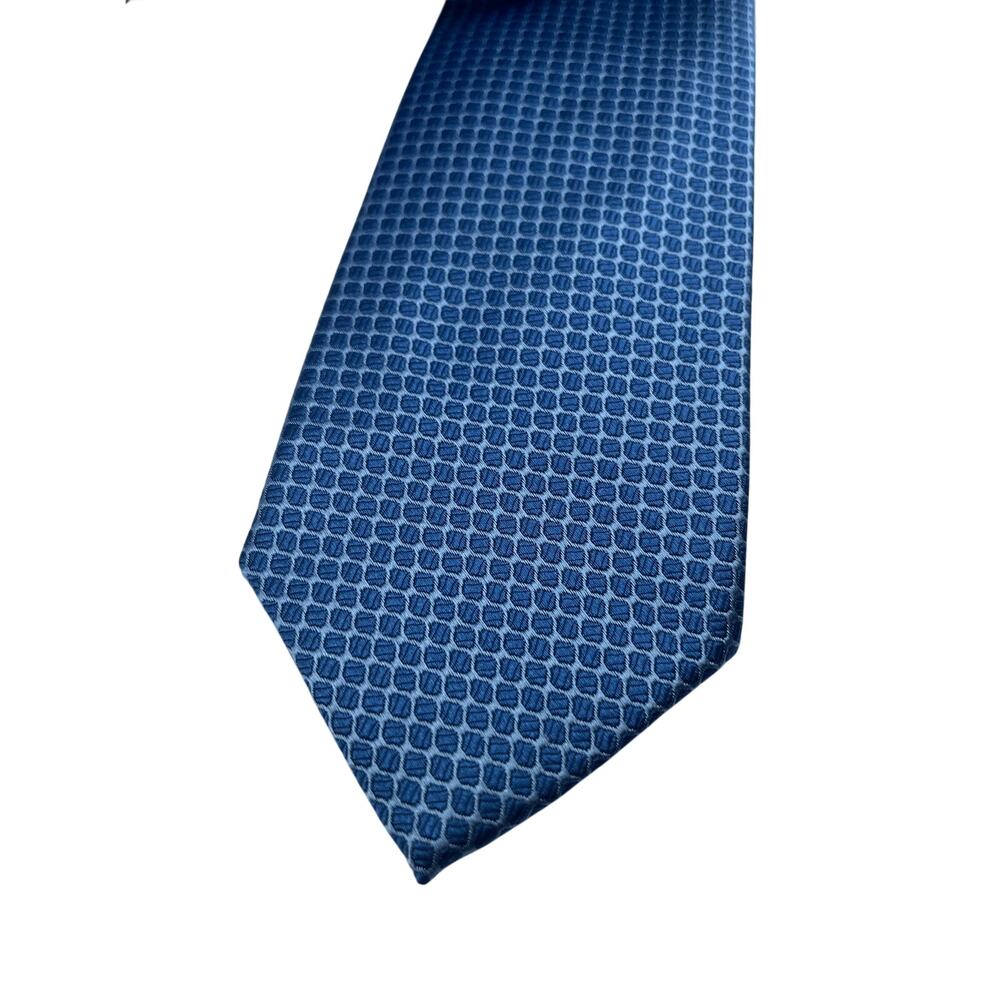 NWT $80 Ted Baker Silk Blue Neck Tie Made in Italy